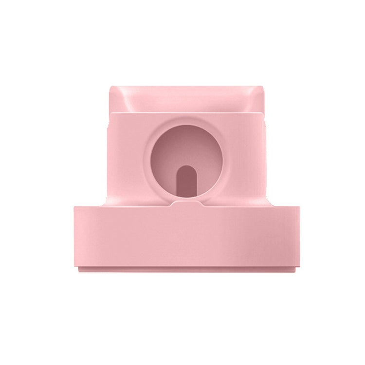 Suporte de Carregamento 2 em 1 para Smartwatch, Suporte de Carregamento de Silicone para Secretária para Apple Watch, Preto, Branco, Rosa, Azul Escuro, Cinzento