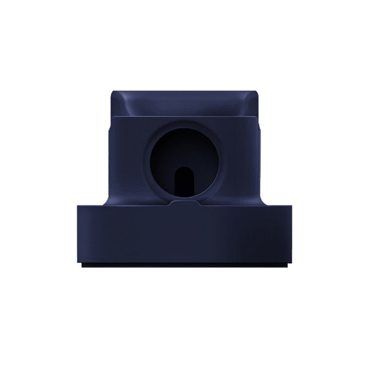 Suporte de Carregamento 2 em 1 para Smartwatch, Suporte de Carregamento de Silicone para Secretária para Apple Watch, Preto, Branco, Rosa, Azul Escuro, Cinzento
