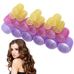 Conjunto de 12 peças de ferro de ondular autoadesivo para cabelo, ferramenta de cabeleireiro fofa, entrega de cor aleatória, 63x44mm, 63x32mm, 63x40mm, 63x24mm, 63x36mm, 63x48mm, 63x28mm
