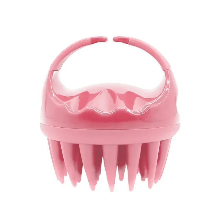 Escova Redonda para Lavar Cabelo de Silicone para Uso Molhado e Seco Escova de Massagem Multifuncional, Rosa, Roxo, Verde, Preto, Azul, Vermelho, Amarelo, Cinzento