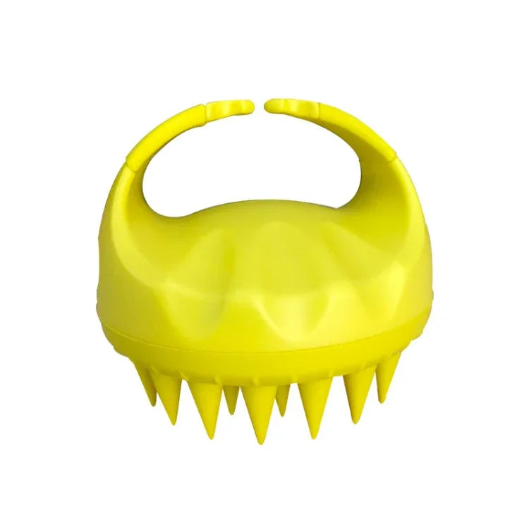 Escova Redonda para Lavar Cabelo de Silicone para Uso Molhado e Seco Escova de Massagem Multifuncional, Rosa, Roxo, Verde, Preto, Azul, Vermelho, Amarelo, Cinzento
