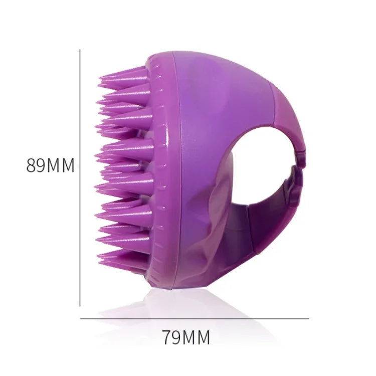 Escova Redonda para Lavar Cabelo de Silicone para Uso Molhado e Seco Escova de Massagem Multifuncional, Rosa, Roxo, Verde, Preto, Azul, Vermelho, Amarelo, Cinzento