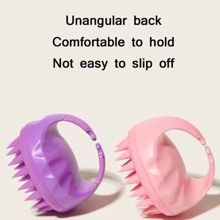 Escova Redonda para Lavar Cabelo de Silicone para Uso Molhado e Seco Escova de Massagem Multifuncional, Rosa, Roxo, Verde, Preto, Azul, Vermelho, Amarelo, Cinzento
