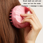 Escova Redonda para Lavar Cabelo de Silicone para Uso Molhado e Seco Escova de Massagem Multifuncional, Rosa, Roxo, Verde, Preto, Azul, Vermelho, Amarelo, Cinzento