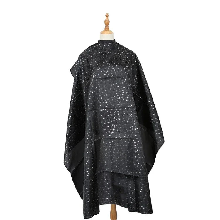 Xale de Moda para Salão de Cabeleireiro com Tinta de Cabelo e Corte, Preto, Branco