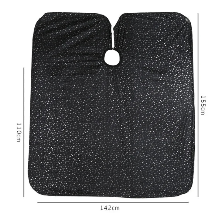 Xale de Moda para Salão de Cabeleireiro com Tinta de Cabelo e Corte, Preto, Branco
