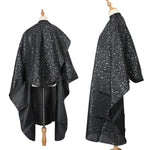Xale de Moda para Salão de Cabeleireiro com Tinta de Cabelo e Corte, Preto, Branco