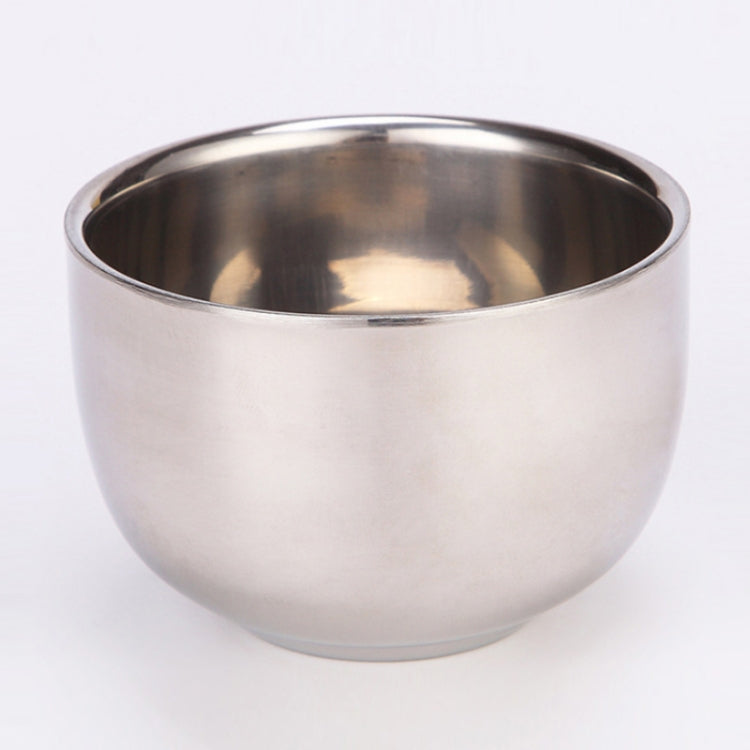 Escova manual de aço inoxidável para cabelo e barba, ferramenta de barbear com mistura e espuma, tigela + escova, escova única