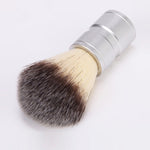 Escova manual de aço inoxidável para cabelo e barba, ferramenta de barbear com mistura e espuma, tigela + escova, escova única