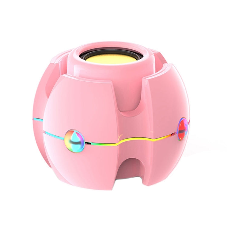 Efeito de luz RGB Áudio Bluetooth sem fios em forma de giroscópio, Branco, Rosa, Azul, Preto, Vermelho