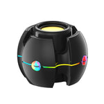 Efeito de luz RGB Áudio Bluetooth sem fios em forma de giroscópio, Branco, Rosa, Azul, Preto, Vermelho