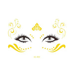 20 UN Autocolantes de Tatuagem Facial Impermeáveis Bronzeadores para Festa Máscara, VS-011, VS-012, VS-013, VS-014, VS-015, VS-016, VS-017, VS-018, VS-019, VS-022, VS-023, VS-024, VS-025, VS-027, VS-028, VS-029, VS-030, VS-031, VS-032, VS-033