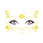 20 UN Autocolantes de Tatuagem Facial Impermeáveis Bronzeadores para Festa Máscara, VS-011, VS-012, VS-013, VS-014, VS-015, VS-016, VS-017, VS-018, VS-019, VS-022, VS-023, VS-024, VS-025, VS-027, VS-028, VS-029, VS-030, VS-031, VS-032, VS-033