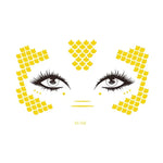 20 UN Autocolantes de Tatuagem Facial Impermeáveis Bronzeadores para Festa Máscara, VS-011, VS-012, VS-013, VS-014, VS-015, VS-016, VS-017, VS-018, VS-019, VS-022, VS-023, VS-024, VS-025, VS-027, VS-028, VS-029, VS-030, VS-031, VS-032, VS-033