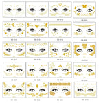 20 UN Autocolantes de Tatuagem Facial Impermeáveis Bronzeadores para Festa Máscara, VS-011, VS-012, VS-013, VS-014, VS-015, VS-016, VS-017, VS-018, VS-019, VS-022, VS-023, VS-024, VS-025, VS-027, VS-028, VS-029, VS-030, VS-031, VS-032, VS-033