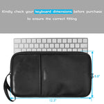Bolsa Portátil Impermeável para Teclado Universal em Pele PU + Nylon com Fecho, Para Teclado Sem Fios Apple A1314 & Magic Keyboard A1644