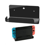 Suporte de Parede para Consola de Jogos, Suporte de Armazenamento para Acessórios de Consola Nintendo Switch, Acrílico Preto, Acrílico Transparente