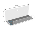 Suporte de Parede para Consola de Jogos, Suporte de Armazenamento para Acessórios de Consola Nintendo Switch, Acrílico Preto, Acrílico Transparente