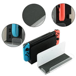 Suporte de Parede para Consola de Jogos, Suporte de Armazenamento para Acessórios de Consola Nintendo Switch, Acrílico Preto, Acrílico Transparente