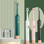 Escova de Dentes Elétrica Sónica USB para Adultos AW-175, Escova de Dentes para Casal, Branco, Rosa, Verde, Preto