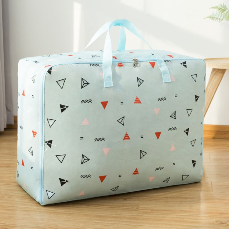 Oxford Cloth Quilt Moisture-Proof & Waterproof Storage Bag Zipper Portable Moving Luggage Bag, 70x50x30cm