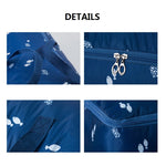 Oxford Cloth Quilt Moisture-Proof & Waterproof Storage Bag Zipper Portable Moving Luggage Bag, 70x50x30cm