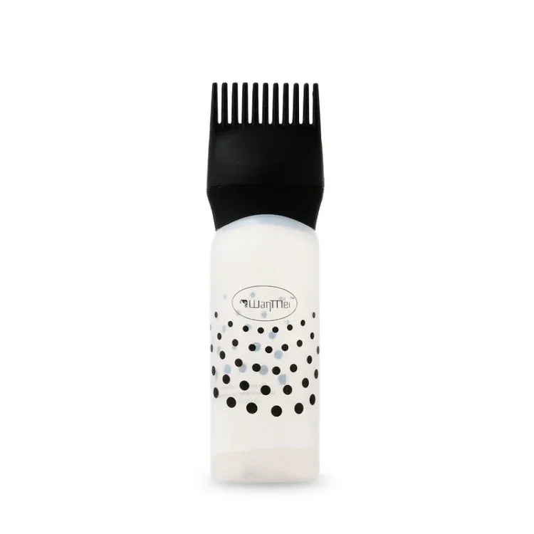 Frasco de Limpeza a Seco para Cuidados e Tintura de Cabelo Frasco Transparente com Escala e Squeeze Ferramentas de Cabeleireiro, Preto, Azul, Rosa