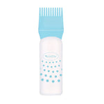 Frasco de Limpeza a Seco para Cuidados e Tintura de Cabelo Frasco Transparente com Escala e Squeeze Ferramentas de Cabeleireiro, Preto, Azul, Rosa