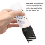 Frasco de Limpeza a Seco para Cuidados e Tintura de Cabelo Frasco Transparente com Escala e Squeeze Ferramentas de Cabeleireiro, Preto, Azul, Rosa