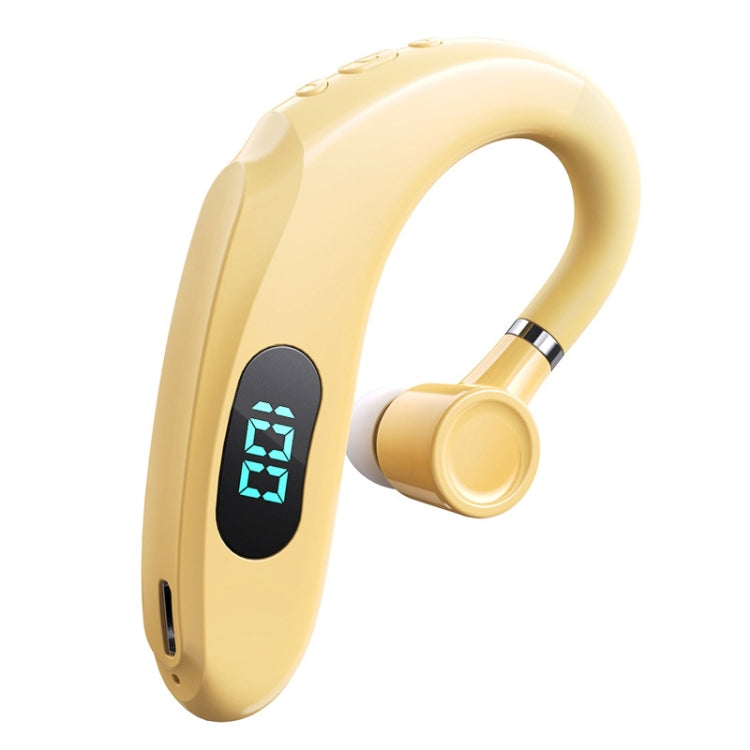 Q20 Auricular Estéreo com Gancho para orelha Bluetooth 5.2 com Ecrã Digital para Desporto e Negócios, Q20 Preto, Q20 Branco, Q20 Verde, Q20 Rosa, Q20 Amarelo, Q20 Azul
