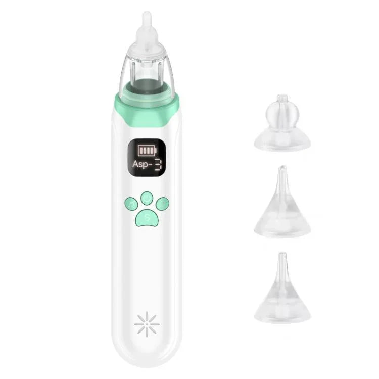 Aspirador nasal elétrico para bebé com 3 níveis ajustáveis, aspirador nasal elétrico