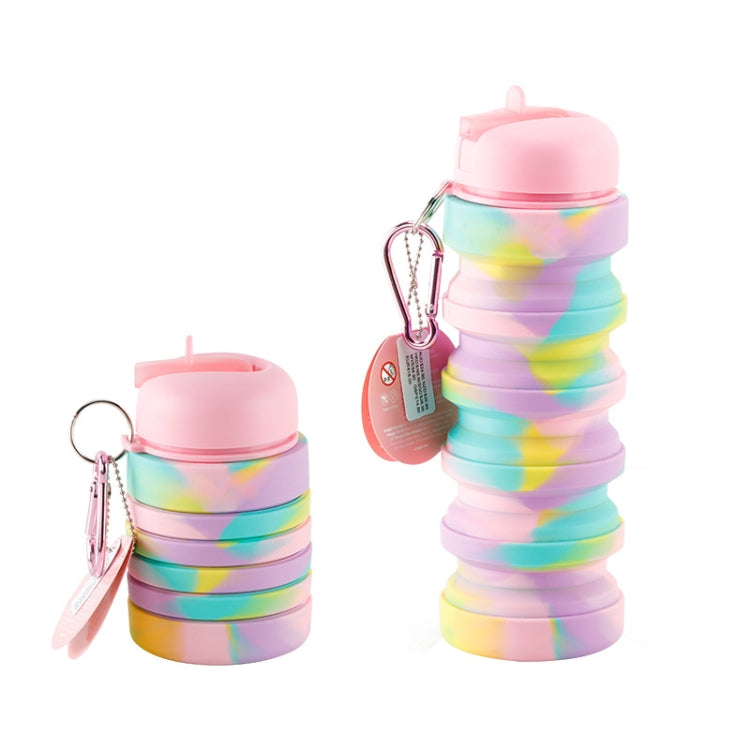 Copo de Água Dobrável de Silicone Garrafa de Água Desportiva Portátil Exterior Copo de Viagem Retrátil de Grande Capacidade, 350ml