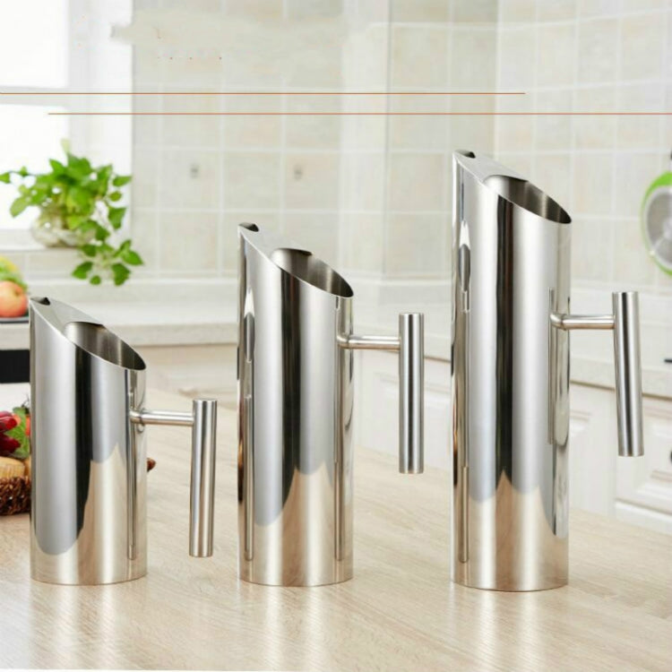 Bar Cocktail Pot Stainless Steel Straight Tie Pot Cold Kettle Juice Pot Coffee Pot, 2L, 1.5L, 1L