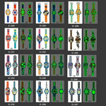 20 UN Autocolantes de Tatuagem Luminosos Impermeáveis para Crianças Desenho Animado Relógio, Ei-289, EI-290, Ei-291, EI-292, Ei-293, Ei-294, Ei-295, Ei-296, Ei-297, Ei-298, Ei-299, EI-300