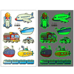 20 UN Autocolantes de Tatuagem Luminosos Impermeáveis para Crianças Desenho Animado de Carros de Transporte, Ei-261, Ei-262, Ei-263, Ei-264, Ei-265, Ei-266, Ei-267, Ei-268, Ei-269, Ei-270, Ei-271, Ei-272, Ei-273, Ei-274, Ei-275, Ei-276