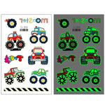 20 UN Autocolantes de Tatuagem Luminosos Impermeáveis para Crianças Desenho Animado de Carros de Transporte, Ei-261, Ei-262, Ei-263, Ei-264, Ei-265, Ei-266, Ei-267, Ei-268, Ei-269, Ei-270, Ei-271, Ei-272, Ei-273, Ei-274, Ei-275, Ei-276