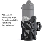 Suporte para Bebidas de Motociclo SMCP5456, Suporte para Copo de Bicicleta, Acessórios Modificados para Quadro de Chaleira, com Abraçadeira de Tubo (Preto), com Abraçadeira de Tubo (Titânio)