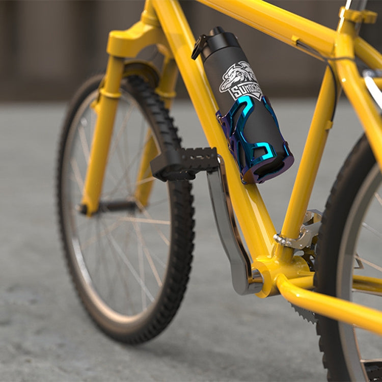 Suporte para Bebidas de Motociclo SMCP5456, Suporte para Copo de Bicicleta, Acessórios Modificados para Quadro de Chaleira, com Abraçadeira de Tubo (Preto), com Abraçadeira de Tubo (Titânio)