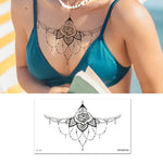 10 UN Autocolantes de Tatuagem Impermeáveis para Cobertura de Cicatrizes no Peito e Clavícula, BC-025, BC-026, BC-027, BC-028, BC-029, BC-030, BC-031, BC-032, BC-033, BC-034, BC-035, BC-036