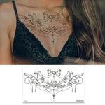 10 UN Autocolantes de Tatuagem Impermeáveis para Cobertura de Cicatrizes no Peito e Clavícula, BC-025, BC-026, BC-027, BC-028, BC-029, BC-030, BC-031, BC-032, BC-033, BC-034, BC-035, BC-036