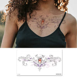 10 UN Autocolantes de Tatuagem Impermeáveis para Cobertura de Cicatrizes no Peito e Clavícula, BC-025, BC-026, BC-027, BC-028, BC-029, BC-030, BC-031, BC-032, BC-033, BC-034, BC-035, BC-036