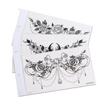 10 UN Autocolantes de Tatuagem Impermeáveis para Cobertura de Cicatrizes no Peito e Clavícula, BC-025, BC-026, BC-027, BC-028, BC-029, BC-030, BC-031, BC-032, BC-033, BC-034, BC-035, BC-036