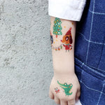 20 UN Autocolantes de Tatuagem para Crianças à prova de água e anti-suor com desenhos de animais de desenho animado, EC-581, EC-582, EC-583, EC-584, EC-585, EC-590, EC-531, EC-591, EC-592, EC-593, EC-594, EC-614, EC-615, EC-617, EC-618