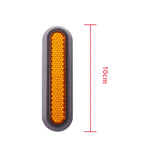 Roda de Scooter Elétrico com Tampa Decorativa Lateral Quádrupla com Faixas Reflectoras e Parafusos para Xiaomi Mijia 1S / Pro 2, Vermelho, Amarelo