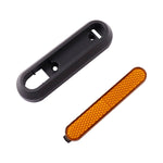 Roda de Scooter Elétrico com Tampa Decorativa Lateral Quádrupla com Faixas Reflectoras e Parafusos para Xiaomi Mijia 1S / Pro 2, Vermelho, Amarelo