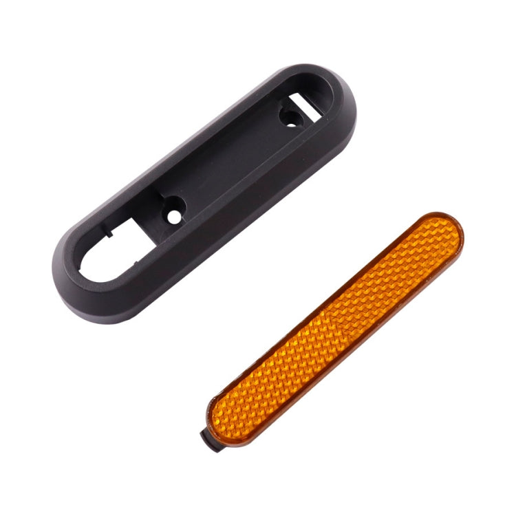 Roda de Scooter Elétrico com Tampa Decorativa Lateral Quádrupla com Faixas Reflectoras e Parafusos para Xiaomi Mijia 1S / Pro 2, Vermelho, Amarelo