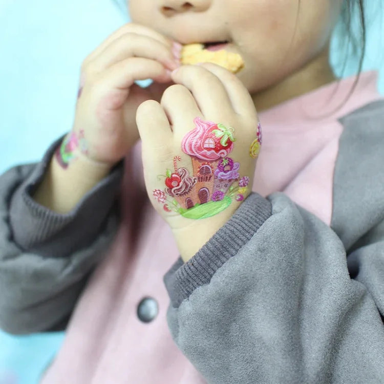 20 UN Autocolantes de Tatuagem para Crianças à prova de água e anti-suor com desenhos de desenhos animados, EC-013, EC-014, EC-018, EC-019, EC-020, EC-021, EC-022, EC-023, EC-024, EC-025, EC-028, EC-029, EC-030, EC-032, EC-035