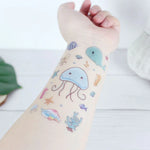 20 UN Autocolantes de Tatuagem para Crianças à prova de água com desenhos de animais marinhos, EC-559, EC-566, EC-567, EC-571, EC-572, EC-573, EC-574, EC-575, EC-576, EC-577, EC-741, EC-764