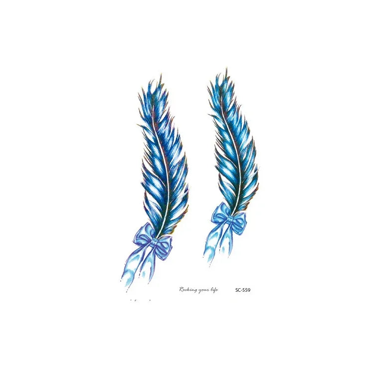 20 PCS Autocolantes de Tatuagem de Braço com Flores à Prova de Água, SC-529, SC-557, SC-558, SC-559, SC-561, SC-564, SC-551, SC-556, SC-552, SC-553, SC-554, SC-555