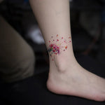 20 PCS Autocolantes de Tatuagem de Braço com Flores à Prova de Água, SC-529, SC-557, SC-558, SC-559, SC-561, SC-564, SC-551, SC-556, SC-552, SC-553, SC-554, SC-555